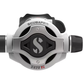 White Scubapro S620Ti second stage regulator front