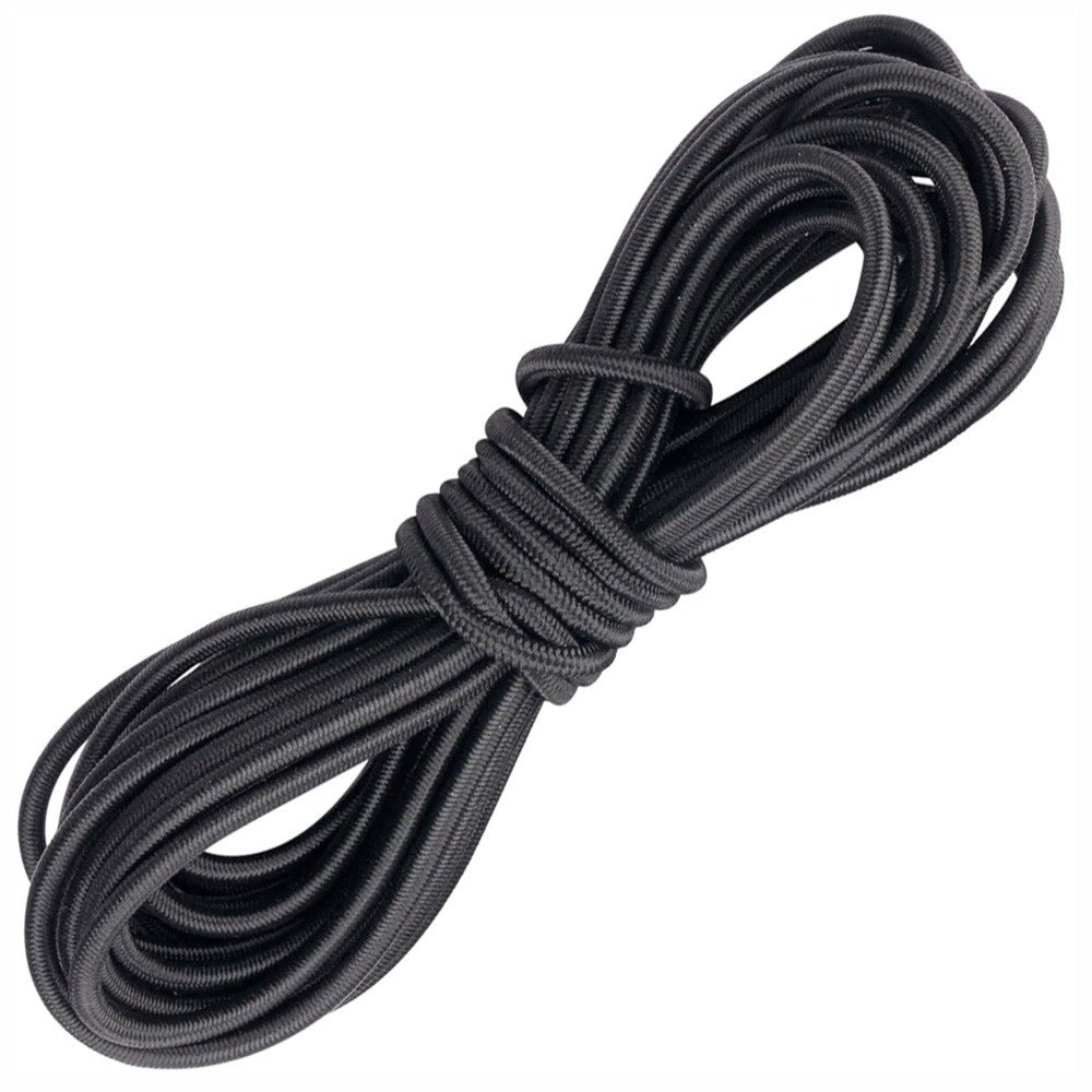 Bungee rope - black - 10 mm - per metre –